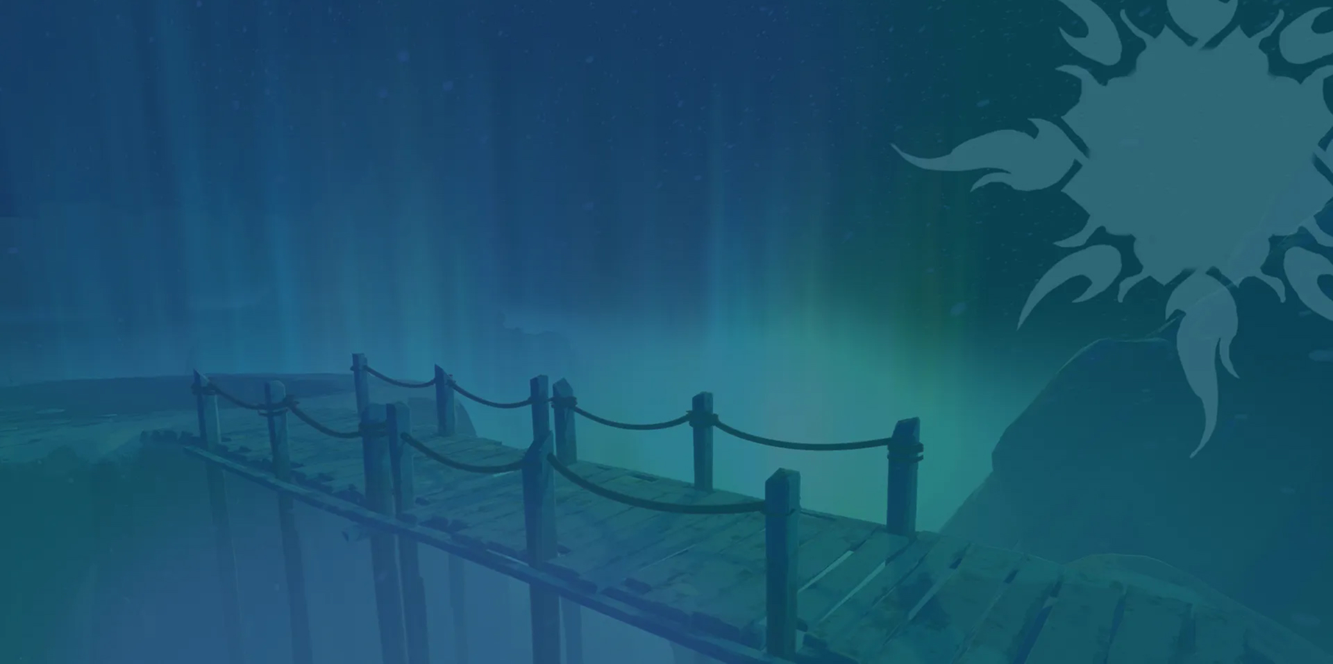 Misty bridge in a Shape of Dreams environment